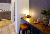 寝室内書斎コーナー