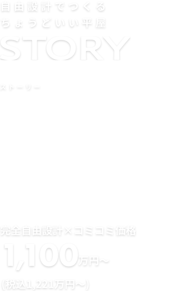 自由設計でつくる ちょうどいい平屋 NEW STORY